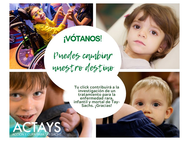 Brindis Solidario Protos - Esperanza para niños y niñas afectados de Tay-Sachs y Sandhoff. Proyecto de Investigación sobre estas enfermedades raras y mortales