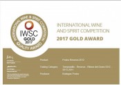 PROTOS RESERVA 2012 RECIBE LA MEDALLA DE ORO EN EL IWSC ANNUAL BANQUET AWARDS 2017