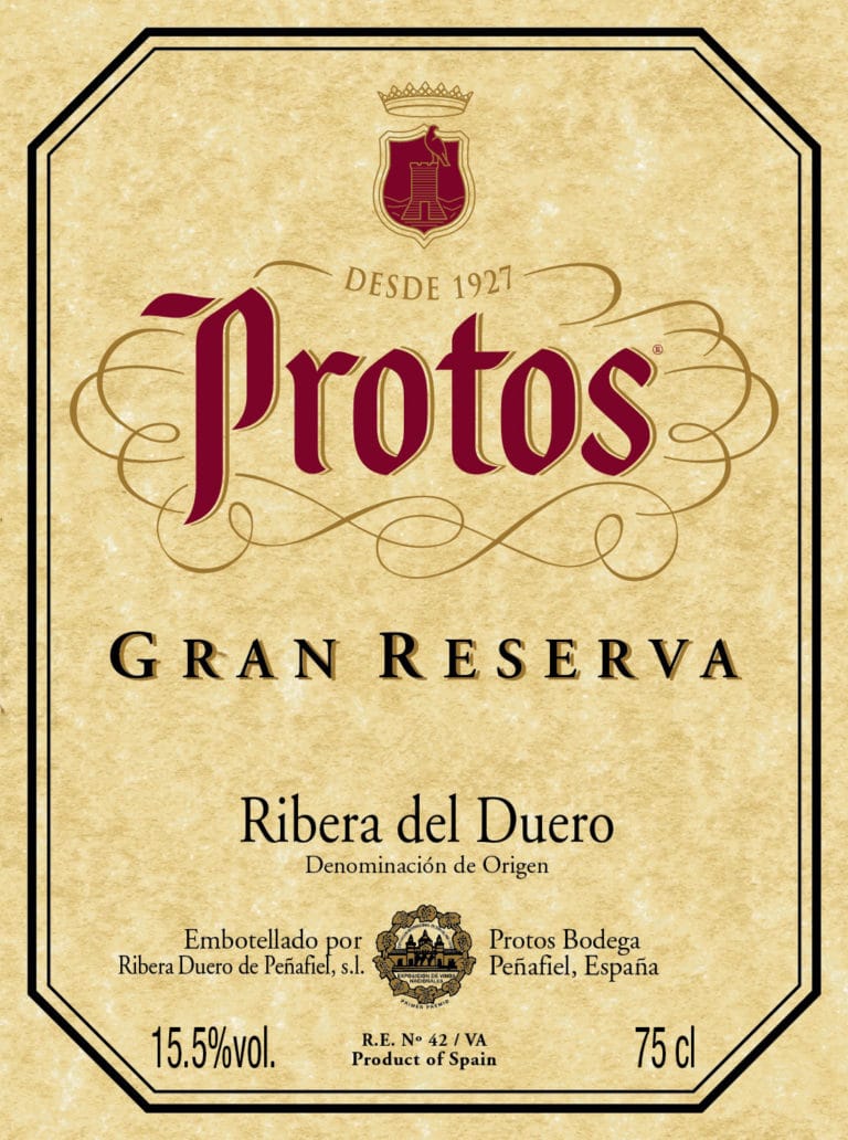 Etiqueta Protos Gran Reserva