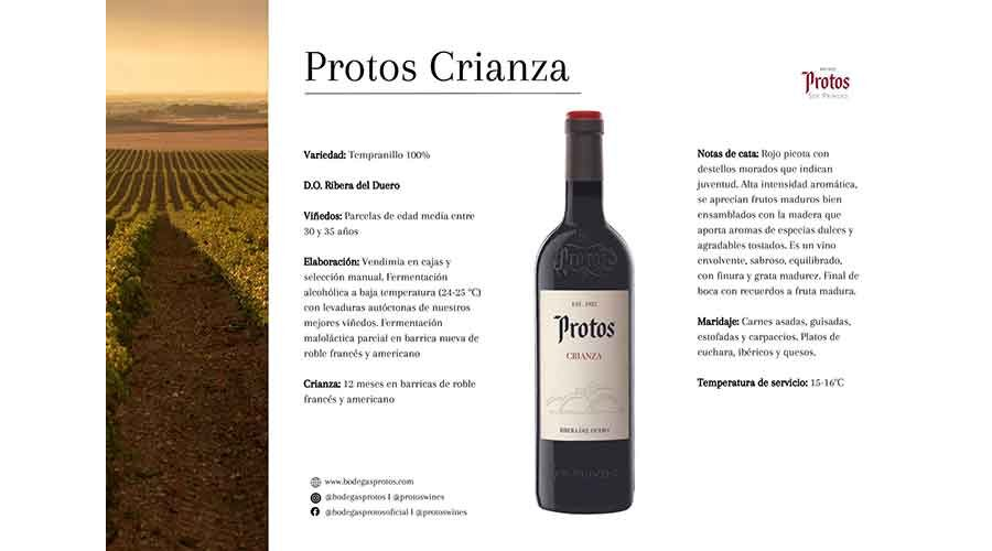 Ficha de cata Protos Crianza