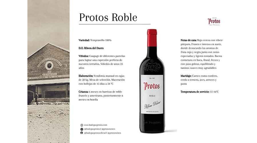 Ficha de cata Protos Roble