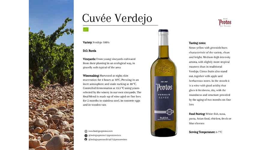 Tasting card Protos Verdejo Cuvé