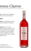Tasting Card Protos Clarete