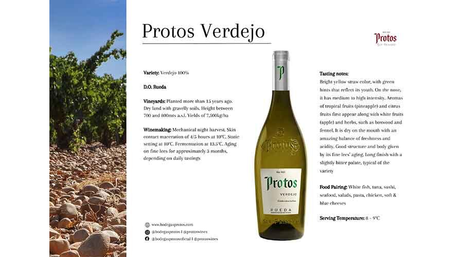 Tasting Card Protos Verdejo