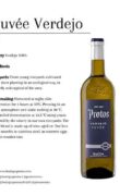 Tasting card Protos Verdejo Cuvé